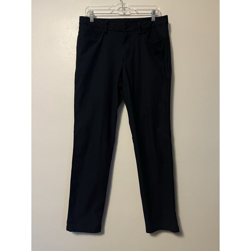 Lululemon ABC Pants Mens 32 Blue Warpstreme Classic Fit Straight Leg Trouser